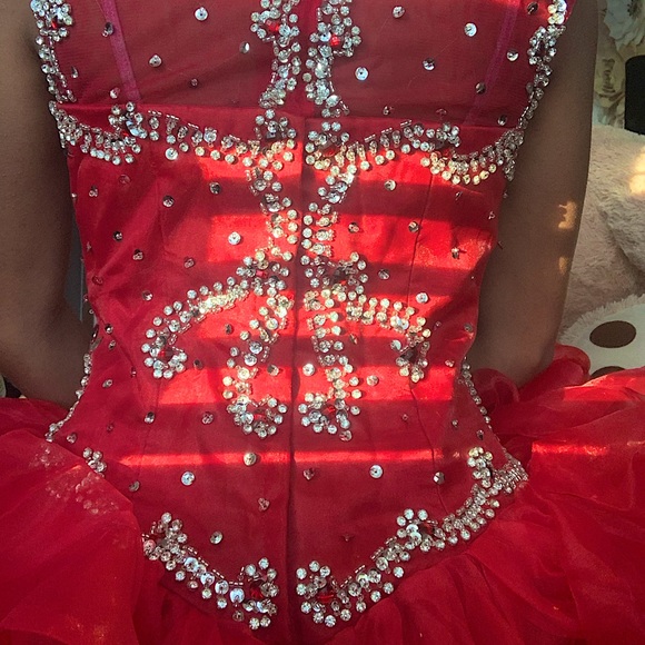 Beautiful Burgandy Satin Gown - Picture 6 of 6